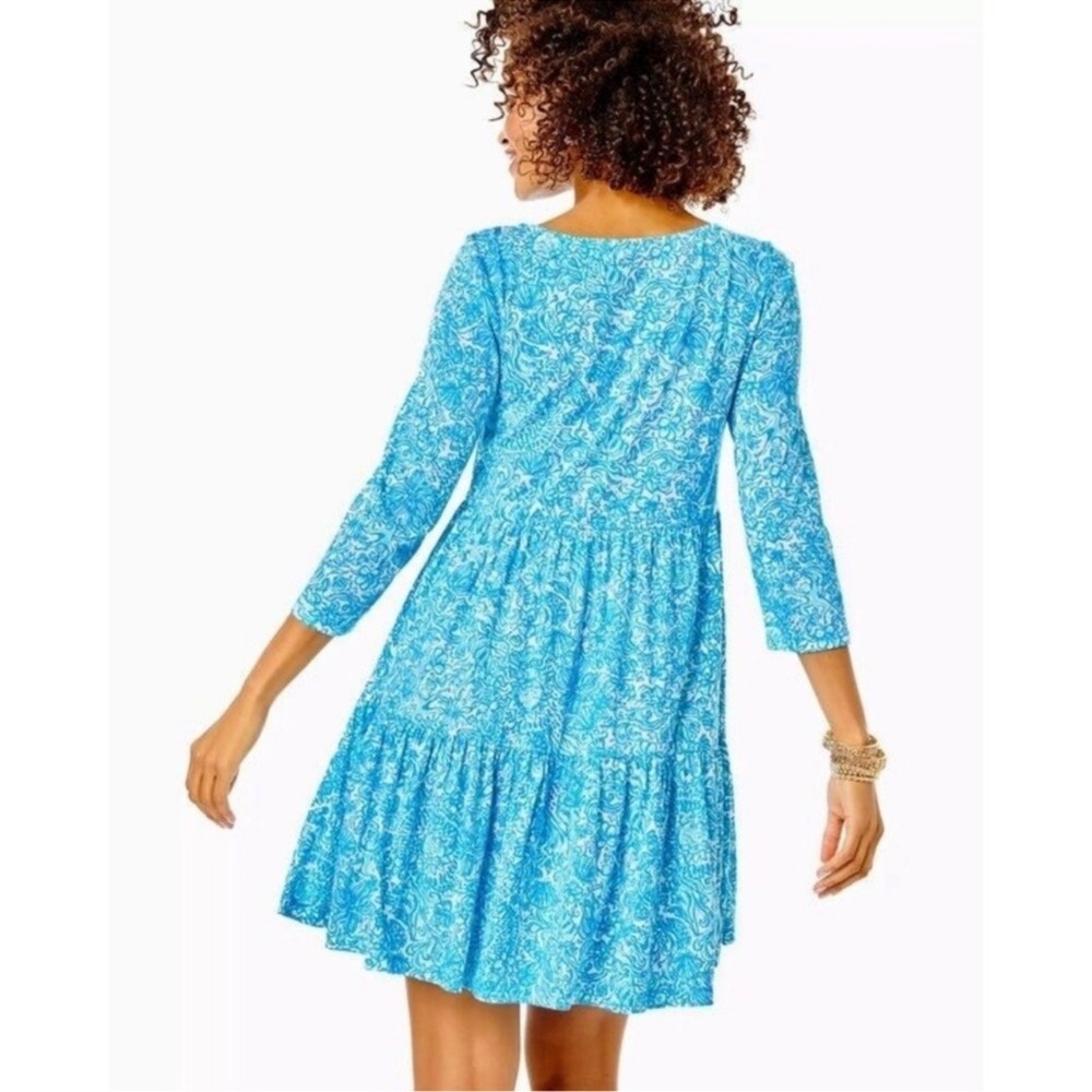 Lilly Pulitzer‎ Geanna Swing Dress Resort White Took Me By Sunrise Size Small - Picture 2 of 9
